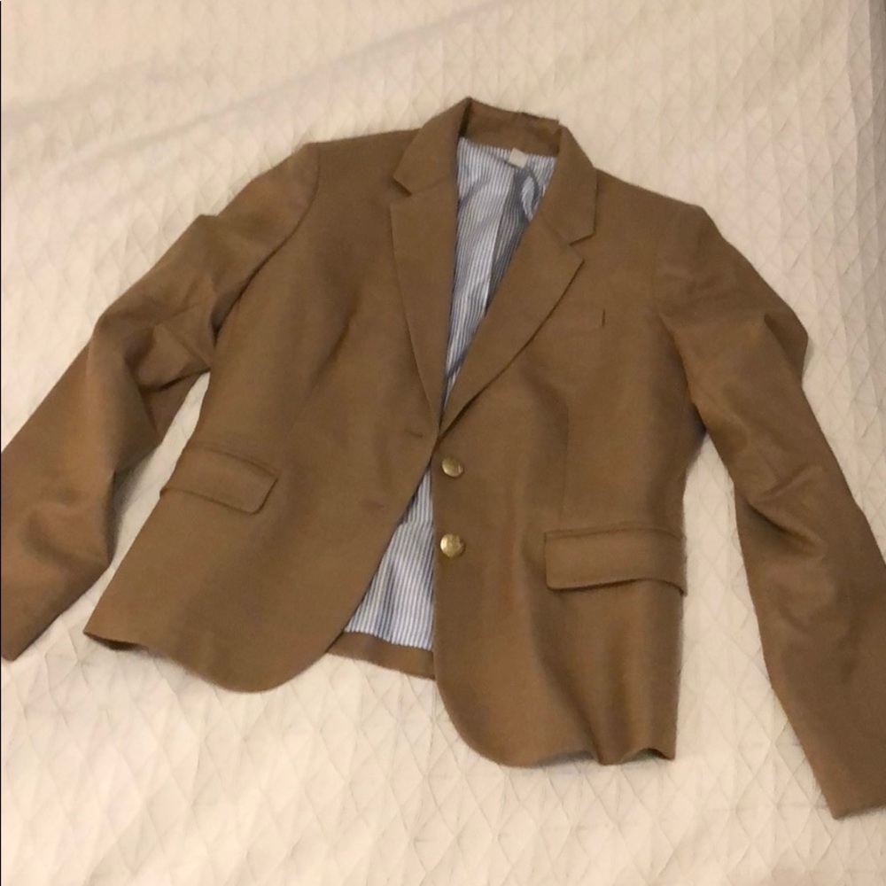 JCrew Tan Blazer Size 8